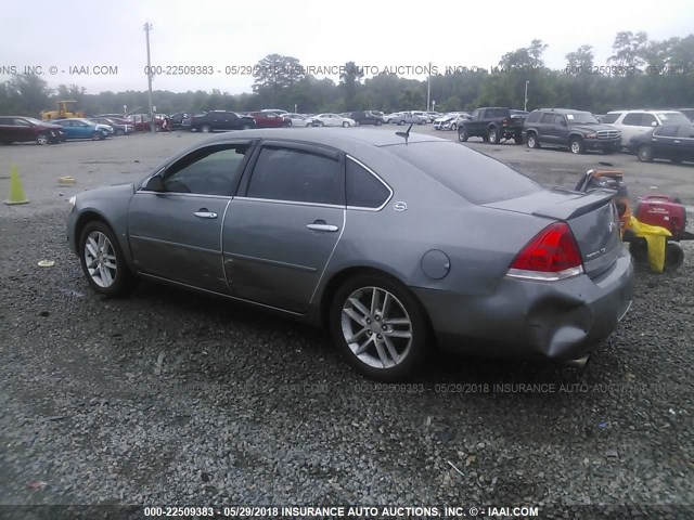 2G1WU583081225134 - 2008 CHEVROLET IMPALA LTZ GRAY photo 3