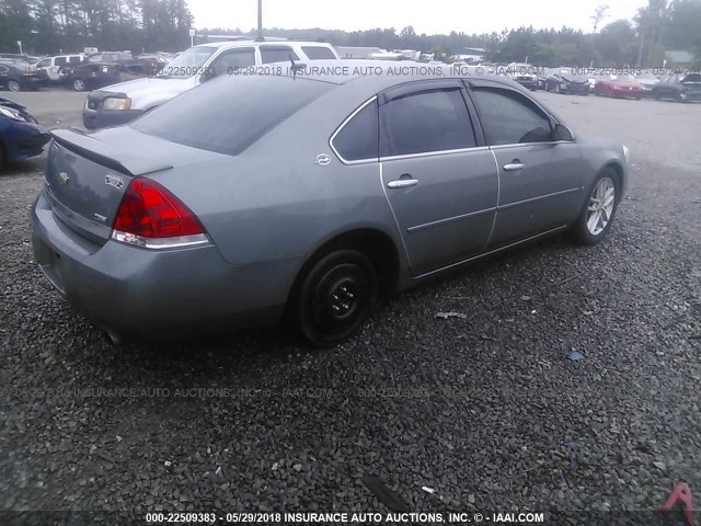 2G1WU583081225134 - 2008 CHEVROLET IMPALA LTZ GRAY photo 4