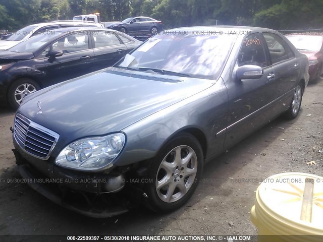 WDBNG84J26A483849 - 2006 MERCEDES-BENZ S 500 4MATIC GRAY photo 2