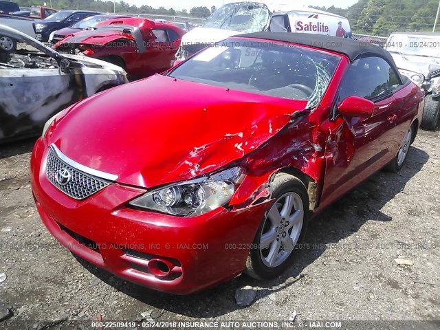 4T1FA38P27U129673 - 2007 TOYOTA CAMRY SOLARA SE/SLE წითელი ფოტო 6