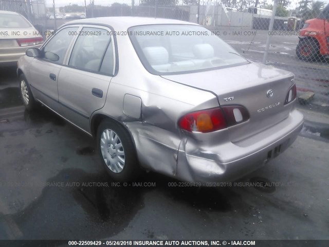 1NXBR12E1WZ017769 - 1998 TOYOTA COROLLA VE/CE/LE Champagne photo 3