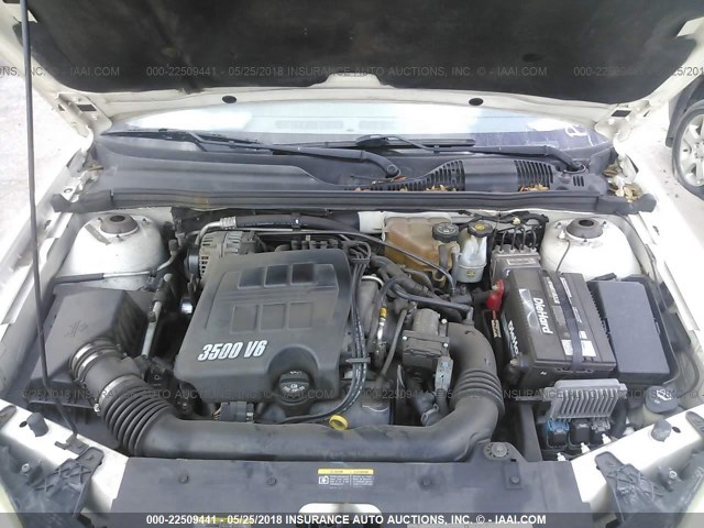 1G1ZT62895F293687 - 2005 CHEVROLET MALIBU MAXX LS WHITE photo 10