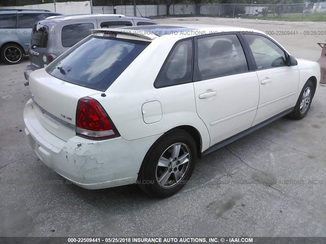 1G1ZT62895F293687 - 2005 CHEVROLET MALIBU MAXX LS WHITE photo 4