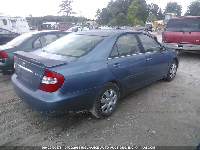 4T1BE32K53U783173 - 2003 TOYOTA CAMRY LE/XLE/SE ლურჯი ფოტო 4