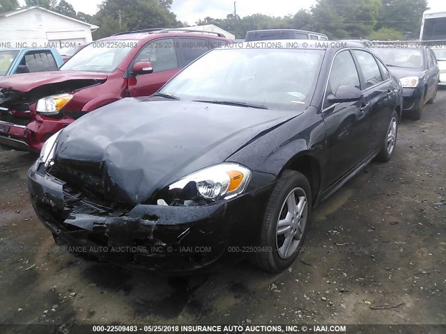 2G1WD5E39E1167086 - 2014 CHEVROLET IMPALA LIMITED POLICE BLACK photo 2