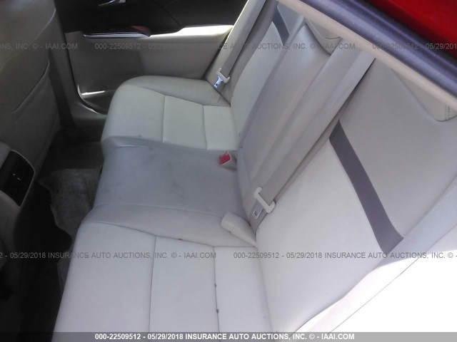 4T4BF1FK0ER338926 - 2014 TOYOTA CAMRY L/SE/LE/XLE 红色 照片 8