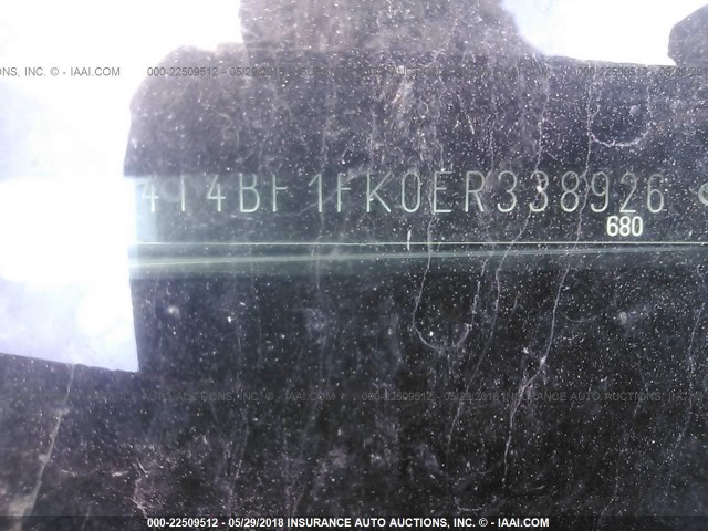 4T4BF1FK0ER338926 - 2014 TOYOTA CAMRY L/SE/LE/XLE 红色 照片 9