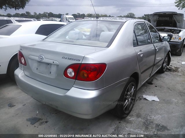 1NXBR32E34Z204150 - 2004 TOYOTA COROLLA CE/LE/S SILVER photo 4