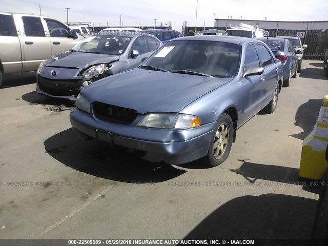 1YVGF22C0W5691178 - 1998 MAZDA 626 DX/LX BLUE photo 2