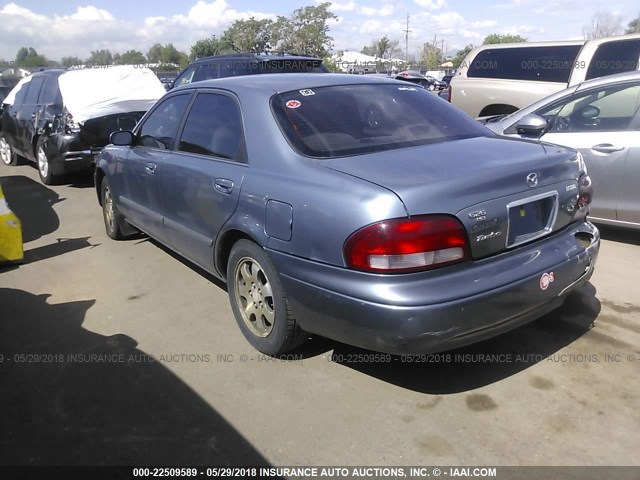 1YVGF22C0W5691178 - 1998 MAZDA 626 DX/LX BLUE photo 3