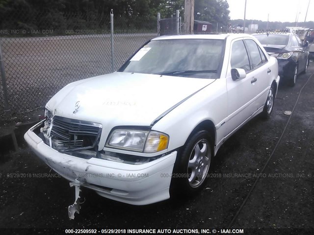 WDBHA29G2WF668916 - 1998 MERCEDES-BENZ C 280 WHITE photo 2