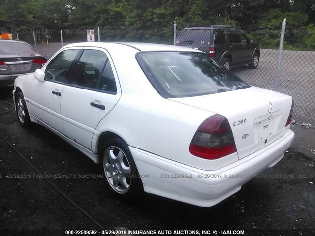 WDBHA29G2WF668916 - 1998 MERCEDES-BENZ C 280 WHITE photo 3