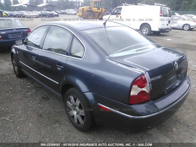 WVWRH63B51P211459 - 2001 VOLKSWAGEN PASSAT GLX 灰色 照片 3