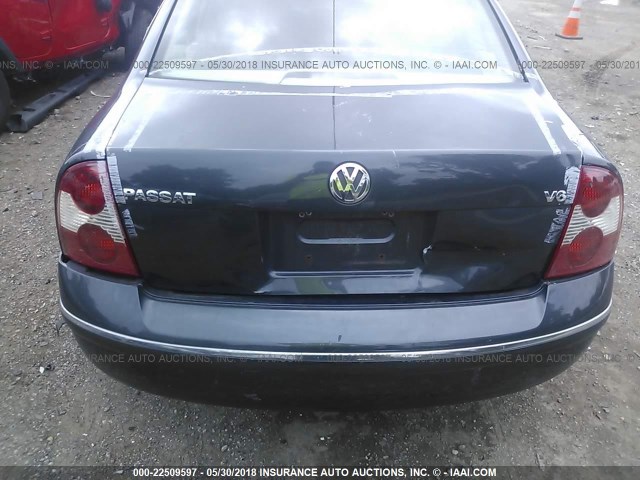 WVWRH63B51P211459 - 2001 VOLKSWAGEN PASSAT GLX 灰色 照片 6