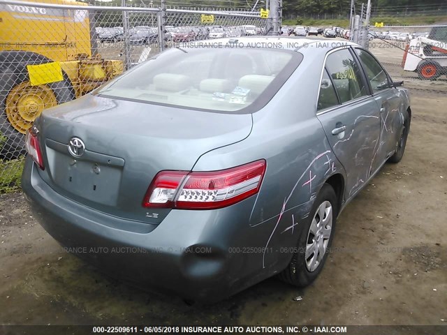4T1BF3EK9BU688011 - 2011 TOYOTA CAMRY SE/LE/XLE 绿色 照片 4