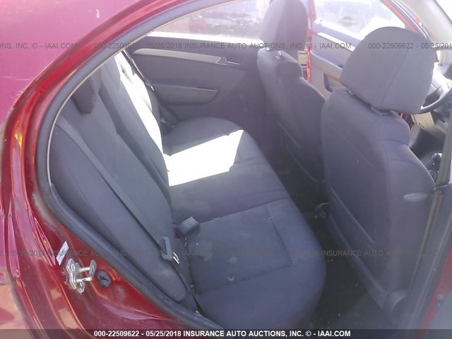 KL1TD56E79B644198 - 2009 CHEVROLET AVEO LS/LT 红色 照片 8