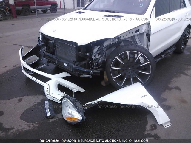 4JGDA5HB4CA026998 - 2012 MERCEDES-BENZ ML 350 4MATIC WHITE photo 6