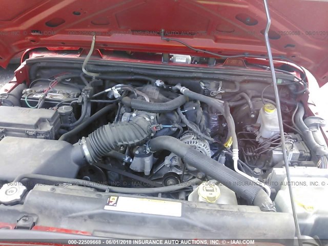 1J4AA2D13AL217715 - 2010 JEEP WRANGLER SPORT 红色 照片 10