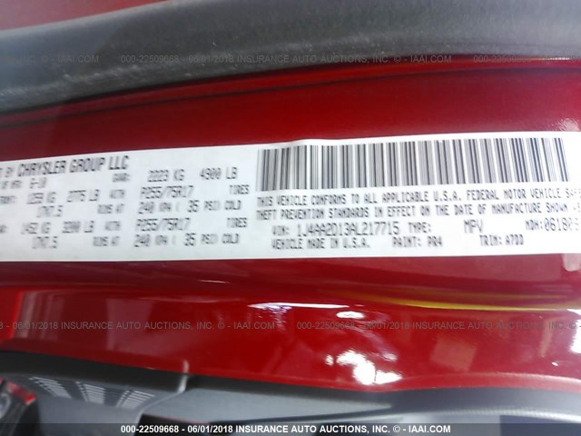 1J4AA2D13AL217715 - 2010 JEEP WRANGLER SPORT RED photo 9