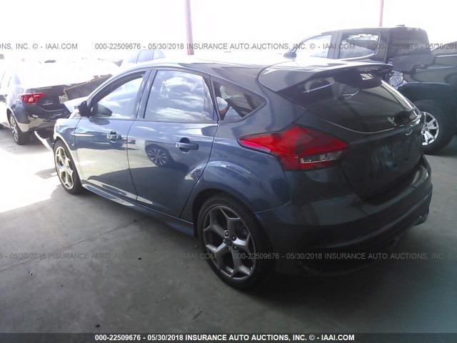 1FADP3L97JL244243 - 2018 FORD FOCUS ST BLUE photo 3