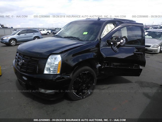 1GYFK23209R215040 - 2009 CADILLAC ESCALADE LUXURY BLACK photo 2