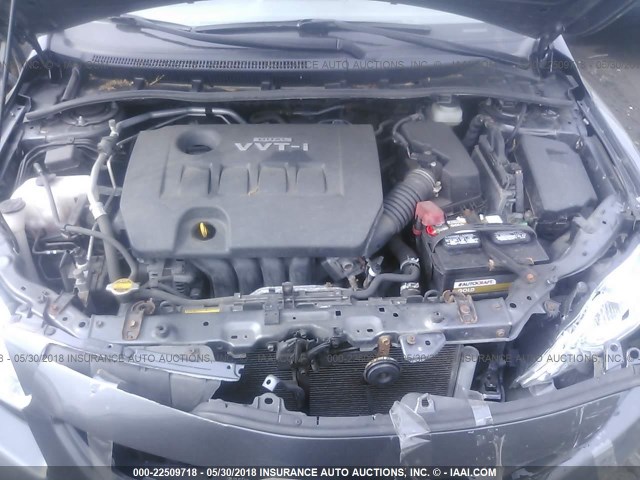 JTDBL40E29J035889 - 2009 TOYOTA COROLLA LE/XLE GRAY photo 10