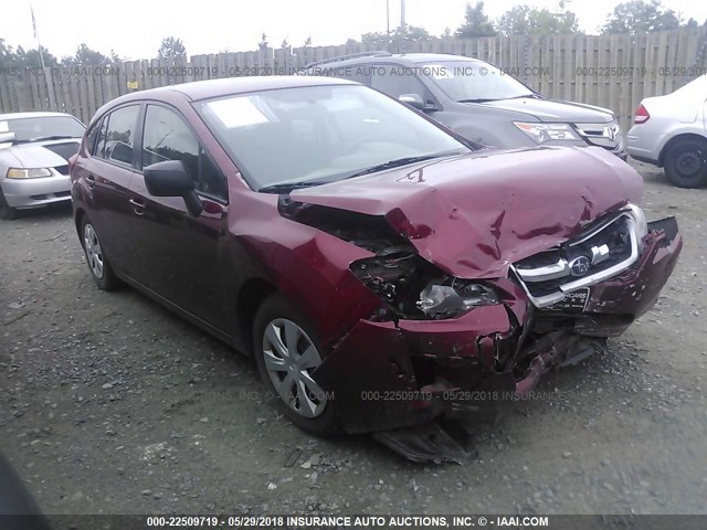 JF1GPAA63D2847811 - 2013 SUBARU IMPREZA RED photo 1