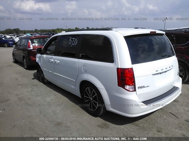 2C4RDGEG9GR375184 - 2016 DODGE GRAND CARAVAN R/T WHITE photo 3