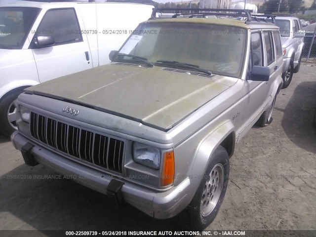 1J4FJ78S4TL142483 - 1996 JEEP CHEROKEE COUNTRY GOLD photo 2