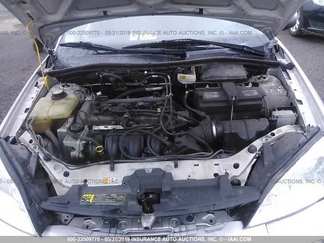 1FAFP34N17W281445 - 2007 FORD FOCUS ZX4/S/SE/SES SILVER photo 10