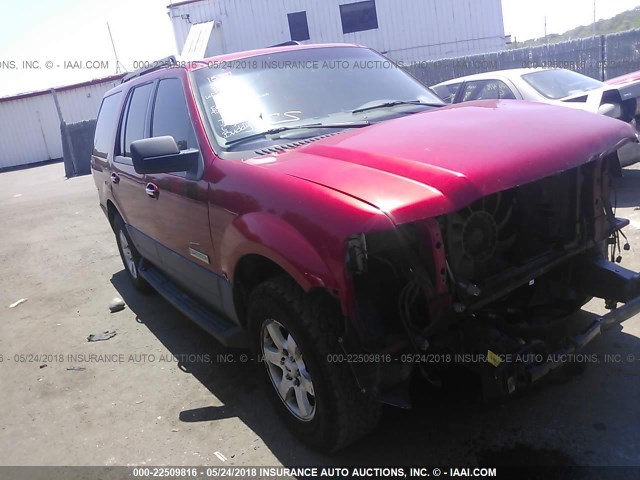 1FMFU15507LA35425 - 2007 FORD EXPEDITION XLT RED photo 1