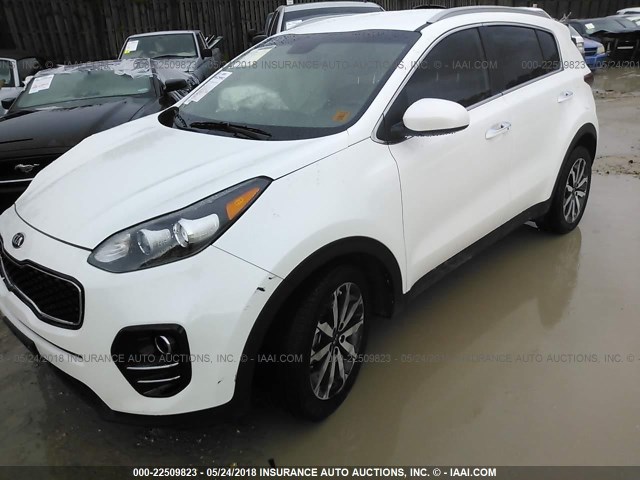 KNDPN3AC3H7236395 - 2017 KIA SPORTAGE EX WHITE photo 2