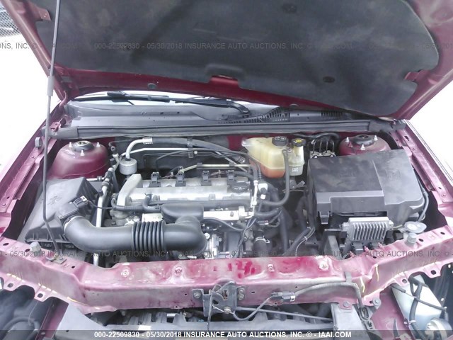 1G1ZS58F77F176454 - 2007 CHEVROLET MALIBU LS 栗色 照片 10