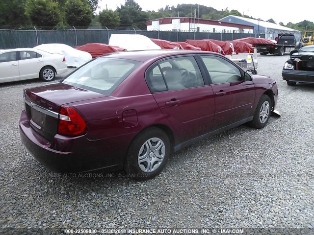 1G1ZS58F77F176454 - 2007 CHEVROLET MALIBU LS 栗色 照片 4