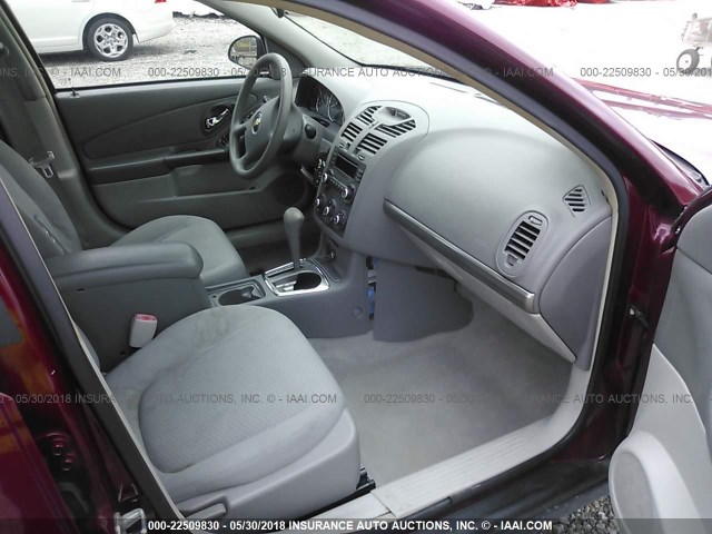 1G1ZS58F77F176454 - 2007 CHEVROLET MALIBU LS 栗色 照片 5