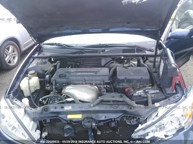 4T1BE30KX4U280081 - 2004 TOYOTA CAMRY LE/XLE/SE ლურჯი ფოტო 10