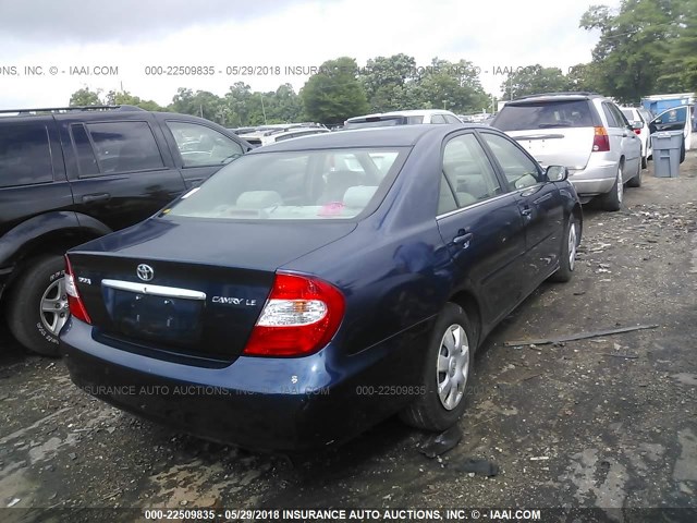 4T1BE30KX4U280081 - 2004 TOYOTA CAMRY LE/XLE/SE ლურჯი ფოტო 4
