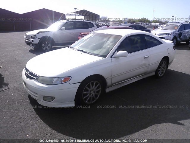 2T1CF22P8XC094680 - 1999 TOYOTA CAMRY SOLARA SE/SLE WHITE photo 2