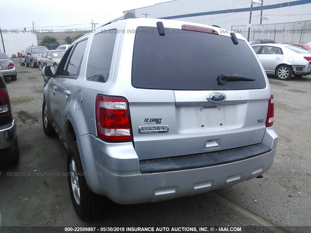 1FMCU9EG6AKC51649 - 2010 FORD ESCAPE LIMITED SILVER photo 3