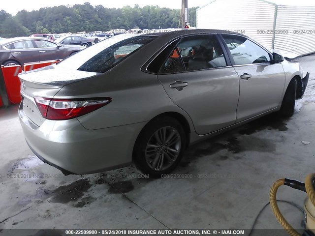 4T1BF1FK5GU160041 - 2016 TOYOTA CAMRY LE/XLE/SE/XSE GOLD photo 4