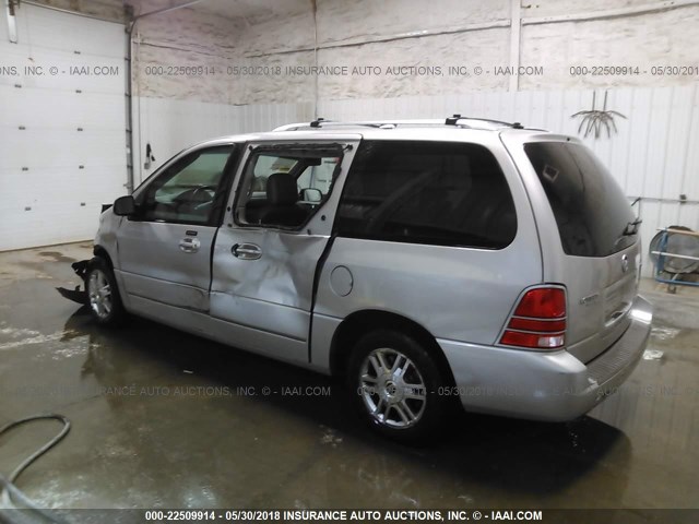 2MRDA20224BJ13865 - 2004 MERCURY MONTEREY TAN photo 3