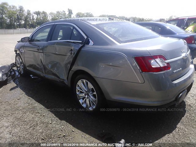 1FAHP2FW2CG100799 - 2012 FORD TAURUS LIMITED GRAY photo 3