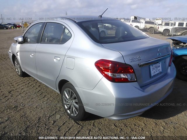 ML32F3FJ3JHF09596 - 2018 MITSUBISHI MIRAGE G4 ES Серебристый фото 3