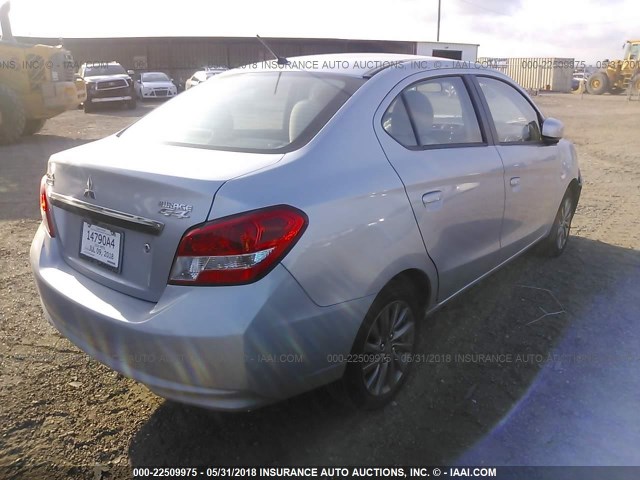 ML32F3FJ3JHF09596 - 2018 MITSUBISHI MIRAGE G4 ES Серебристый фото 4