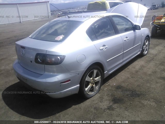 JM1BK324061419554 - 2006 MAZDA 3 S SILVER photo 4