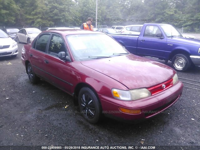 2T1AE09E9PC001068 - 1993 TOYOTA COROLLA LE/DX RED photo 1