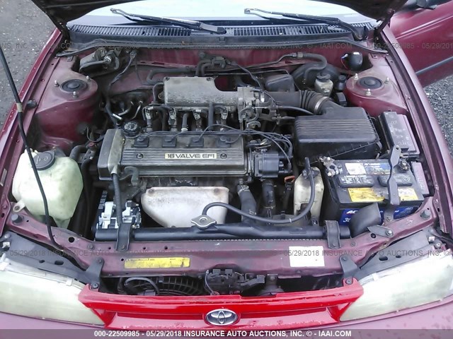 2T1AE09E9PC001068 - 1993 TOYOTA COROLLA LE/DX 红色 照片 10