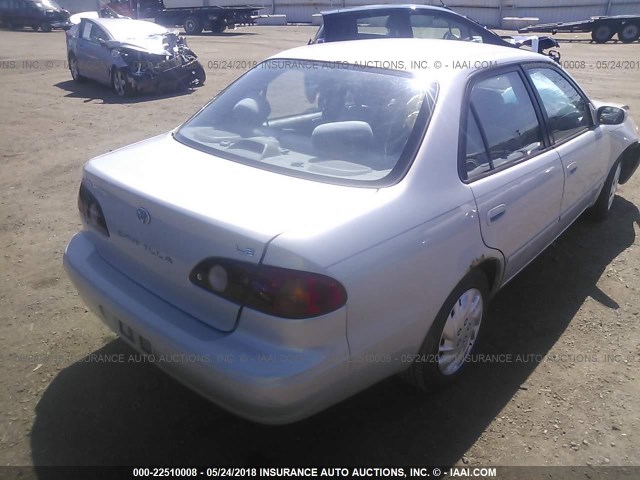 1NXBR12E02Z650886 - 2002 TOYOTA COROLLA CE/LE/S SILVER photo 4