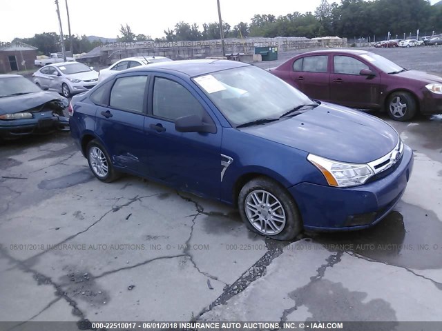 1FAHP35N98W211636 - 2008 FORD FOCUS SE/SEL/SES BLUE photo 1