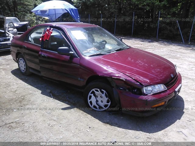 1HGCD5621RA147864 - 1994 HONDA ACCORD DX RED photo 1